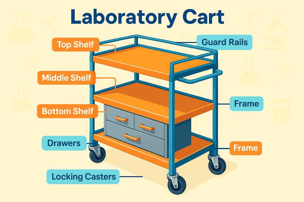How to Choose the Right Laboratory Cart – Key Features & Buying Guide