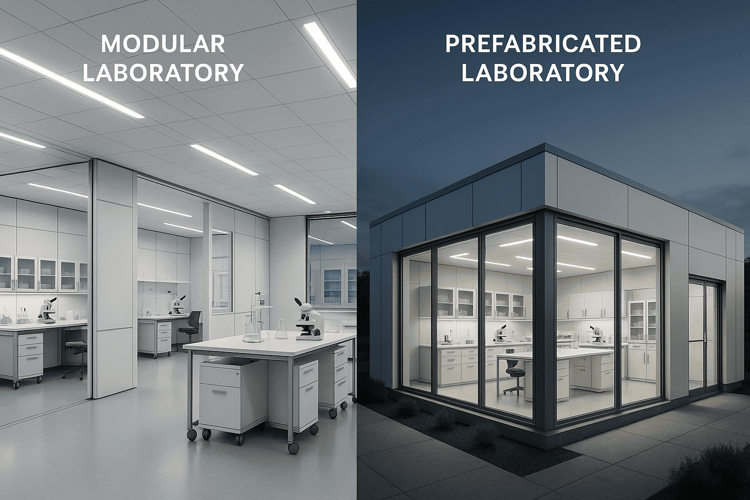 modular vs prefabricated laboratories